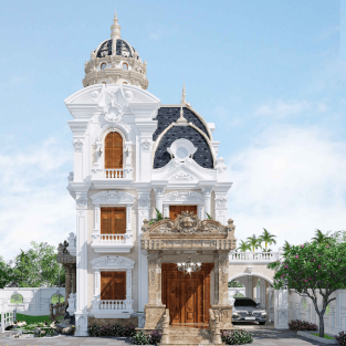 biệt thự cổ điển 3 tầng kiểu pháp tại Quảng Nam